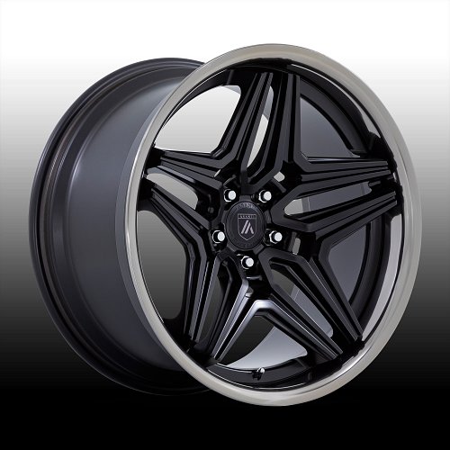 Asanti Black Label ABL46 Duke Satin Black Custom Wheels 1